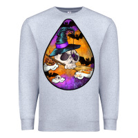 Heather Grey Hallowen Teardrop Premium Sweatshirt - LillyAllenDesigns