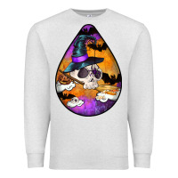Oatmeal Heather Hallowen Teardrop Premium Sweatshirt - LillyAllenDesigns