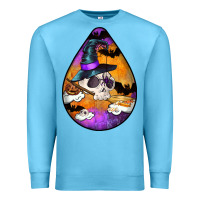 Ocean Blue Hallowen Teardrop Premium Sweatshirt - LillyAllenDesigns