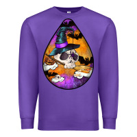 Purple Hallowen Teardrop Premium Sweatshirt - LillyAllenDesigns
