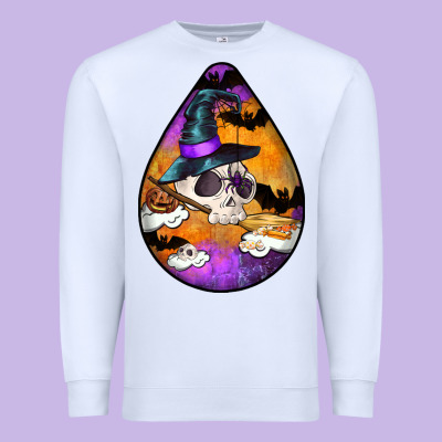 Hallowen Teardrop Premium Sweatshirt Designed By Lillyallendesigns