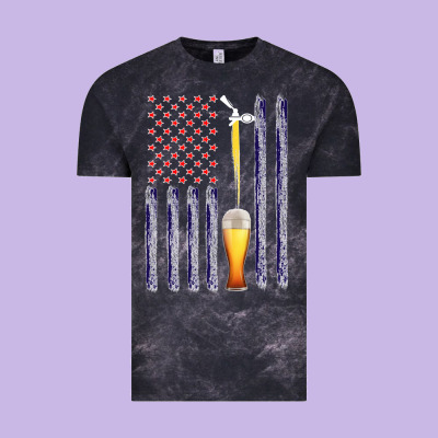 American Flag Beer Vintage Tee Designed By Bettercallsaul