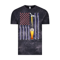 Cloud Black American Flag Beer Vintage Tee - Bettercallsaul