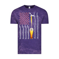 Cloud Purple American Flag Beer Vintage Tee - Bettercallsaul