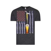 Vintage Black American Flag Beer Vintage Tee - Bettercallsaul