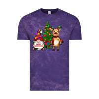 Merry Christmas Gnomes, Reindeer Vintage Tee | Teevron