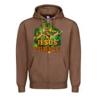 Chestnut Jesus junkie St. Patricks Day Zipper Hoodie - FaDigitalArtStudio