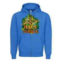 True Royal Jesus junkie St. Patricks Day Zipper Hoodie - FaDigitalArtStudio