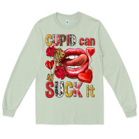 Matcha Cupid can suck it Valentine'S Day Long Sleeve Tee - HowdyJamesFarm