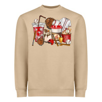 Mushroom Baseball coffee cups Heavyweight Sweatshirt - HowdyJamesFarm