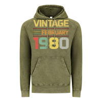 Vintage Olive Born in 1980 Vintage February Vintage Hoodie - Bettercallsaul