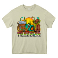 Mossy western traveler cowboy Heavy Core Tee - NancyCooperArtShop