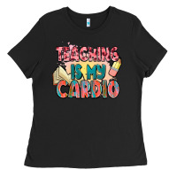 Black teaching is my cardio Ladies Tee - NancyCooperArtShop