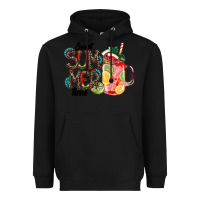 Black Sweet Summer Time Heavyweight Hoodie - CowhideDigitalArt