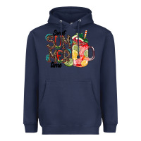 Navy Sweet Summer Time Heavyweight Hoodie - CowhideDigitalArt