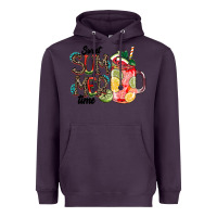 Plum Sweet Summer Time Heavyweight Hoodie - CowhideDigitalArt