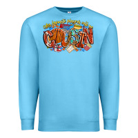 Ocean Blue my favorite players call me cousin basketball Premium Sweatshirt - CowhideDigitalArt
