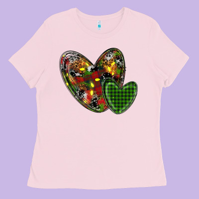 Christmas Heart Ladies Tee Designed By Ranaportraitstore