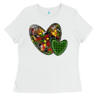 White christmas heart Ladies Tee - RanaPortraitStore
