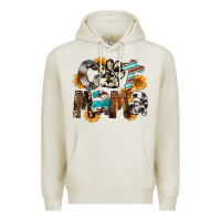 Oatmeal Heather Western Cat Mama Mother's Day Premium Hoodie - FaDigitalArtStudio