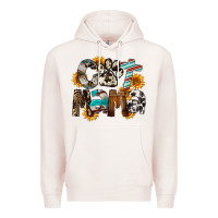 Pale Pink Western Cat Mama Mother's Day Premium Hoodie - FaDigitalArtStudio