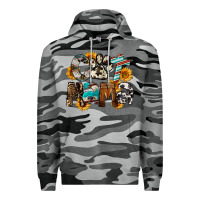 Slate Camo Western Cat Mama Mother's Day Premium Hoodie - FaDigitalArtStudio