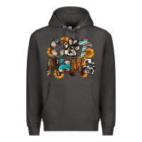 Smoke Western Cat Mama Mother's Day Premium Hoodie - FaDigitalArtStudio
