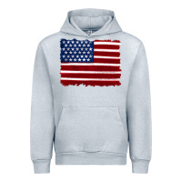 Heather Grey american flag Urban Hoodie - Artiststas