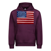 Mauve Wine american flag Urban Hoodie - Artiststas