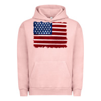 Pigment Salmon american flag Urban Hoodie - Artiststas
