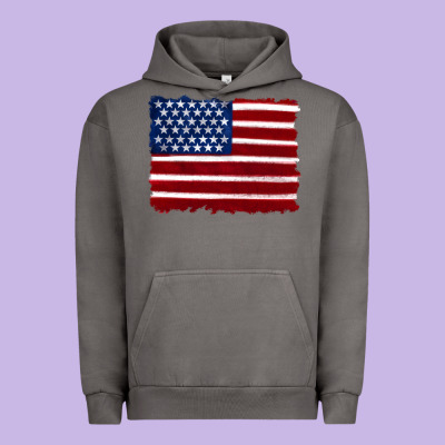 American Flag Urban Hoodie Designed By Artiststas