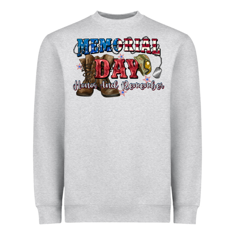 Memorial Day Honor Ans Remember Heavyweight Sweatshirt by CowGirlArtShop | Teevron