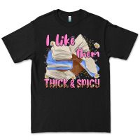 Black i like them thick and spicy Premium Tee - MaliasSmallBusiness