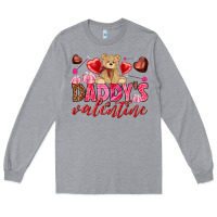 Heather Grey Daddy's Valentine Long Sleeve Tee - HowdyJamesFarm