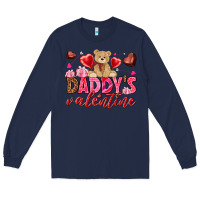 Navy Daddy's Valentine Long Sleeve Tee - HowdyJamesFarm