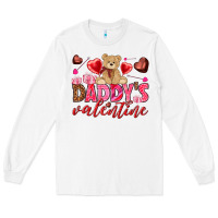White Daddy's Valentine Long Sleeve Tee - HowdyJamesFarm