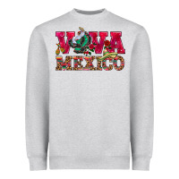 Heather Grey Viva Mexico Heavyweight Sweatshirt - HowdyJamesFarm