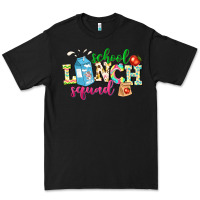 Black school lunch squad Premium Tee - NancyCooperArtShop