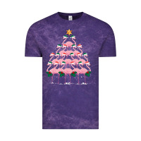 Cloud Purple Christmas Tree Flamingo Vintage Tee - Bettercallsaul