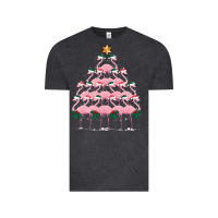 Vintage Black Christmas Tree Flamingo Vintage Tee - Bettercallsaul