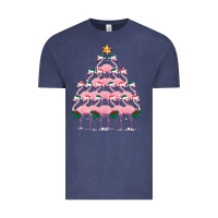 Vintage Denim Christmas Tree Flamingo Vintage Tee - Bettercallsaul