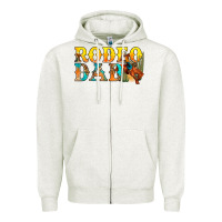 Western Rodeo Dad Zipper Hoodie | Teevron