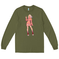 Army Green colorful girl Long Sleeve Tee - TumblerDesignByShophia