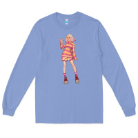 Colony Blue colorful girl Long Sleeve Tee - TumblerDesignByShophia