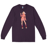 Plum colorful girl Long Sleeve Tee - TumblerDesignByShophia