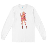 White colorful girl Long Sleeve Tee - TumblerDesignByShophia