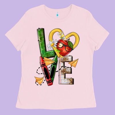 Teacher Love Nca Ladies Tee Designed By Nancycooperartshop