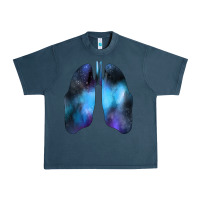Midnight Navy white lungs Urban Heavy Tee - Bettercallsaul