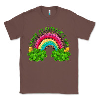Chestnut happy st patricks day rainbow and shamrock Classic Tee - RanaPortraitStore