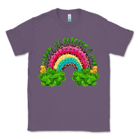 Lavender happy st patricks day rainbow and shamrock Classic Tee - RanaPortraitStore